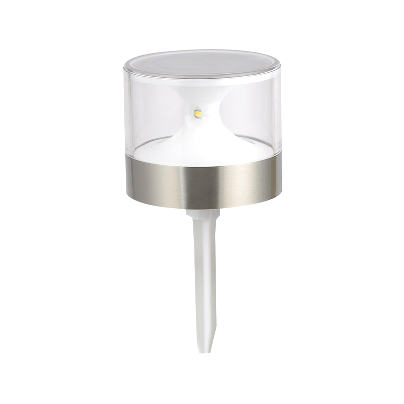 Clear Cylinder Shade Solar Spike Light with 1800mAh Battery