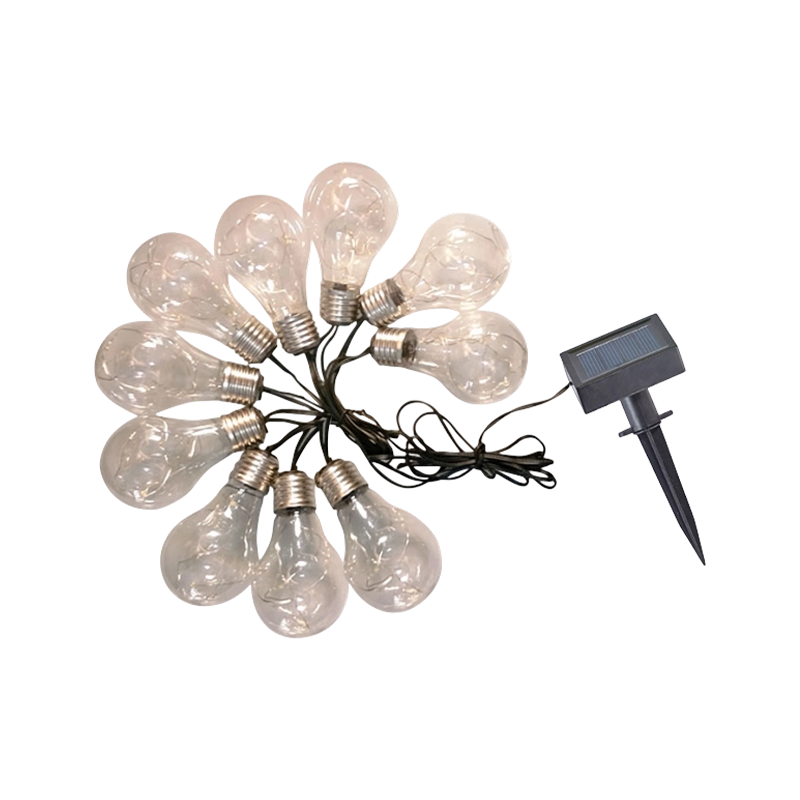 Vintage Bulb Solar String Light with 10 Clear Bulbs