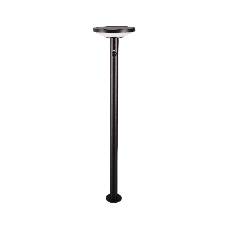 800mm Slim Pole Solar Bollard Light with 2W Solar Panel