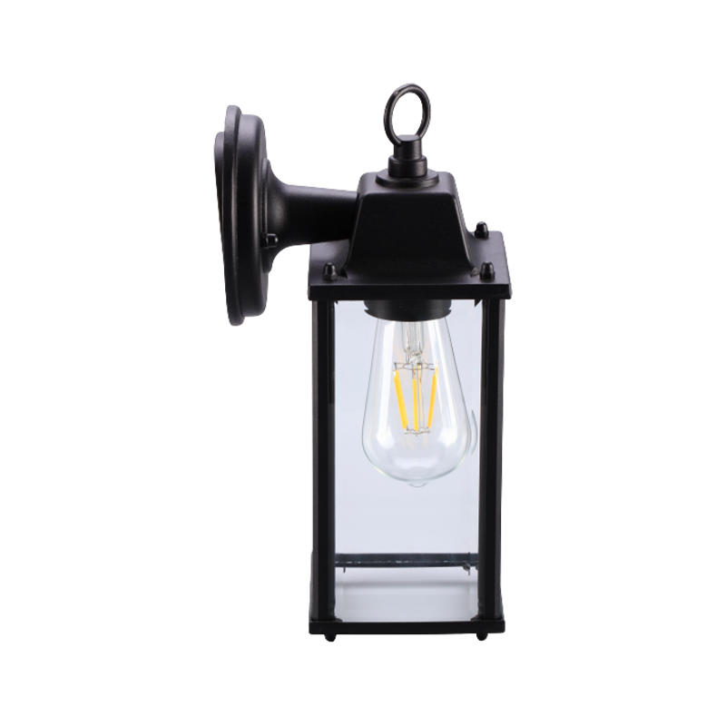 Medium Square Glass Lantern Garden Wall Light
