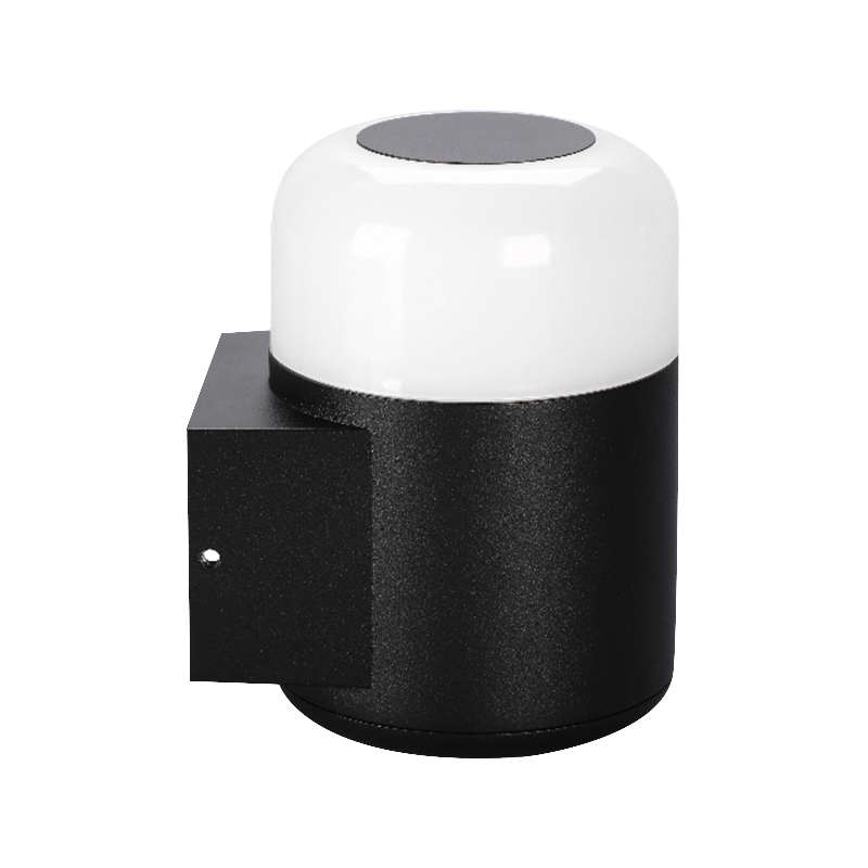 Opal Dome Cylinder LED Garden Wall Light