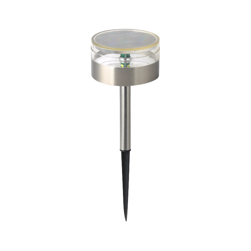 Tall Stainless Steel Solar Spike Light with 4 Mode Switch