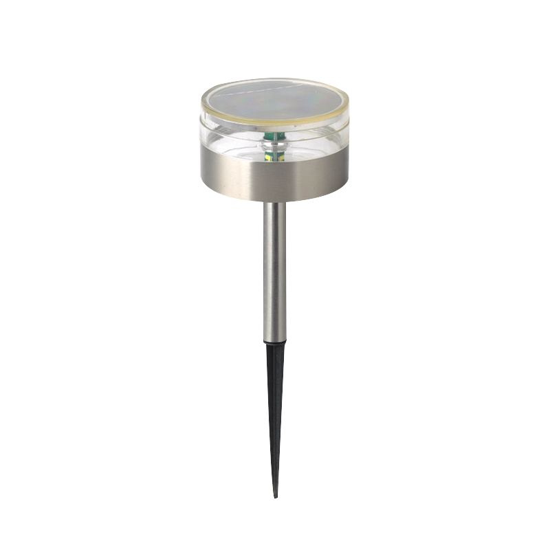 Short Stainless Steel Solar Spike Light for Garden Borders