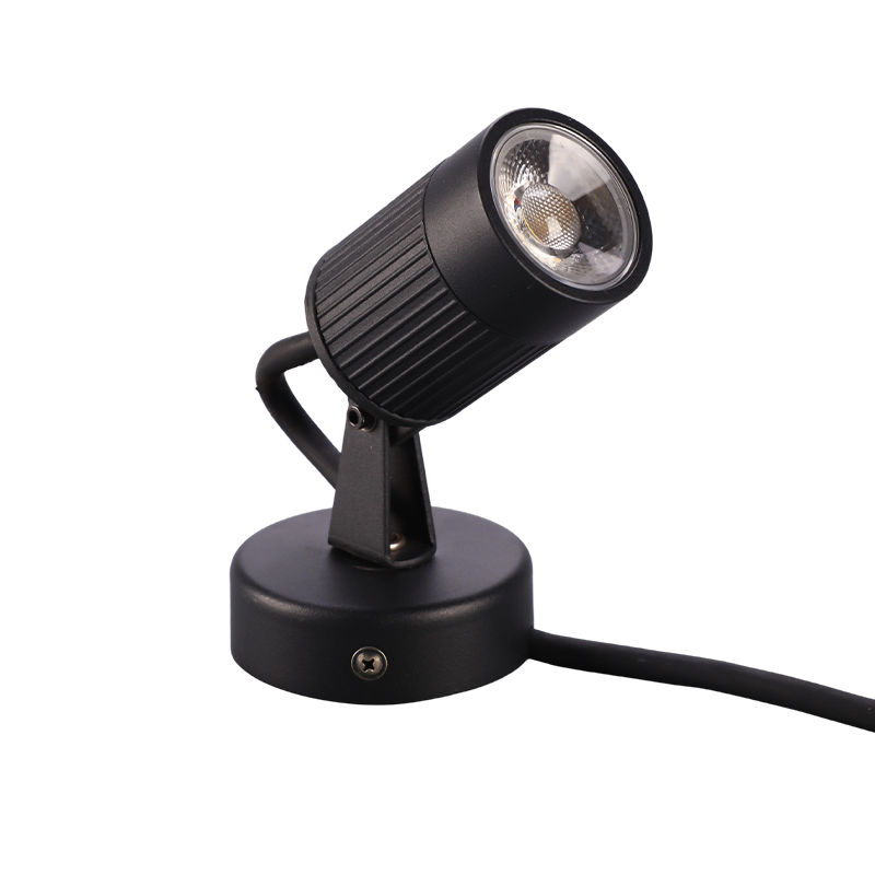 Adjustable Head LED Garden Spike Light with Round Base