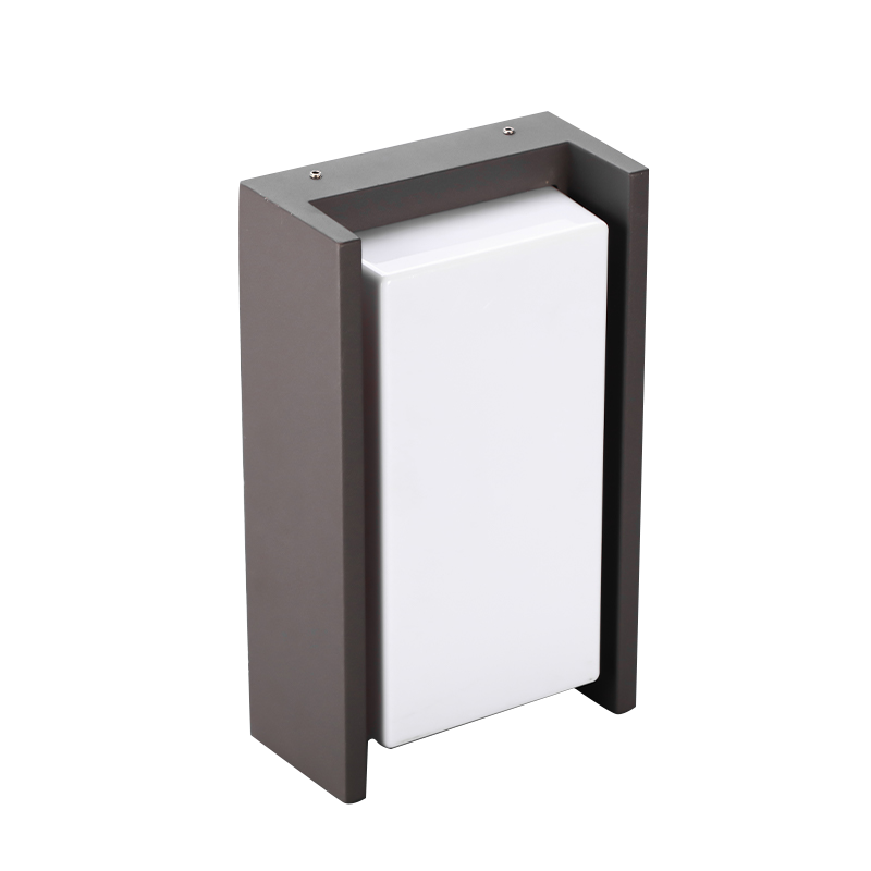 U Frame Opal Box LED Garden Wall Light U Frame Opal Box LED Garden Wall Light