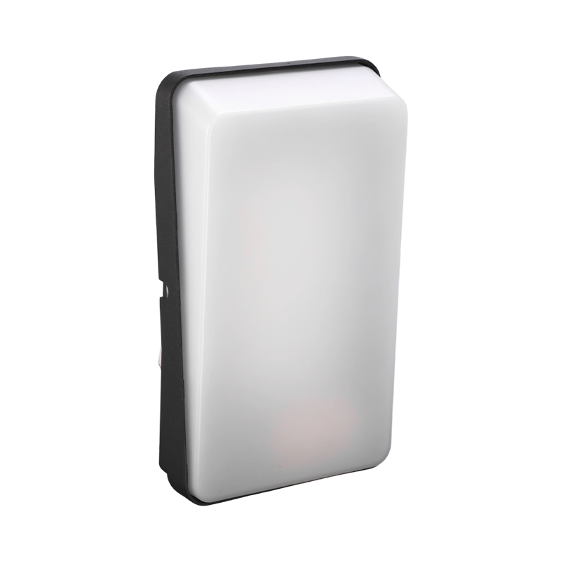 Rectangular Opal Bulkhead LED Garden Wall Light Rectangular Opal Bulkhead LED Garden Wall Light