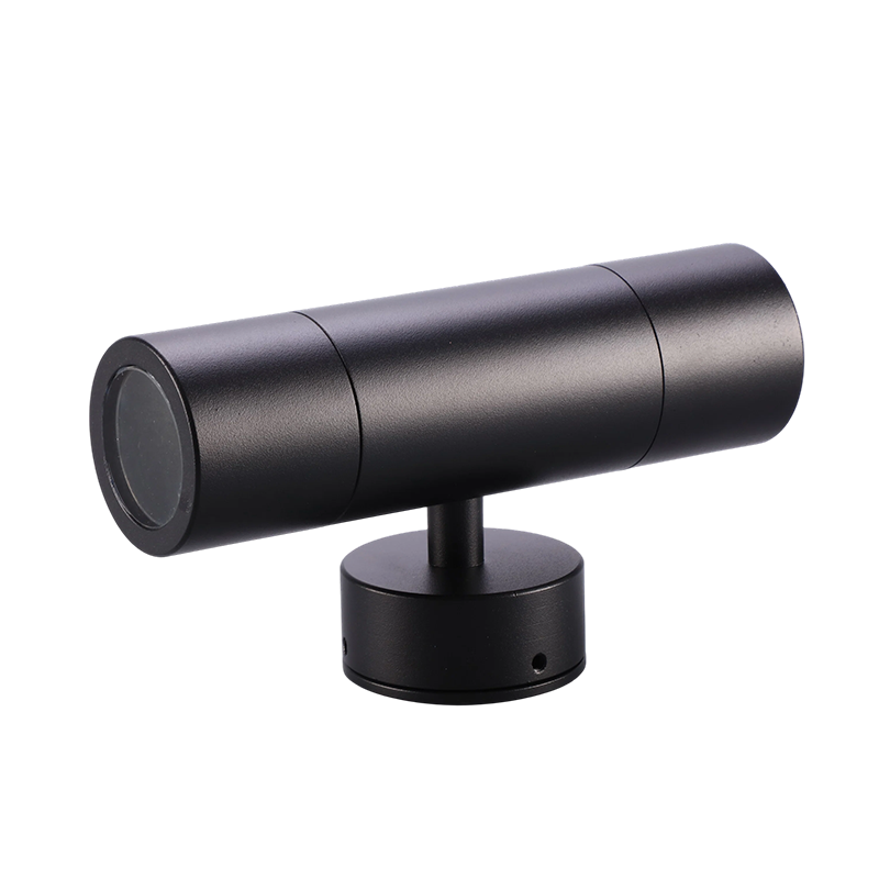 Black Tube Up Down GU10 Outdoor Spot Light
