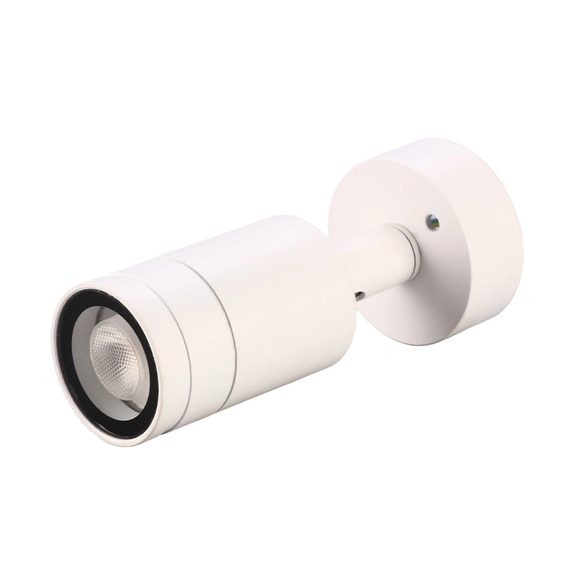 White Surface Mount GU10 Outdoor Spot Light