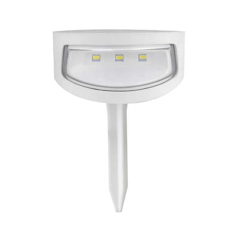 White Half Moon Solar Spike Light with 8 Hour Runtime
